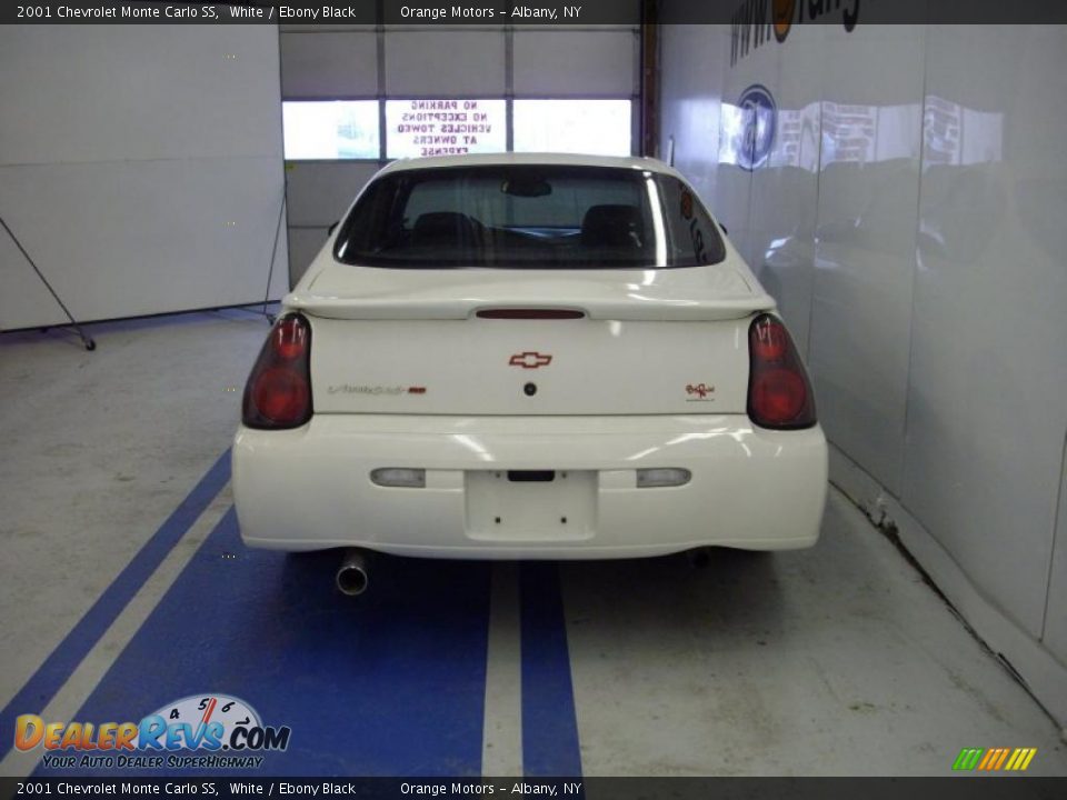2001 Chevrolet Monte Carlo SS White / Ebony Black Photo #4