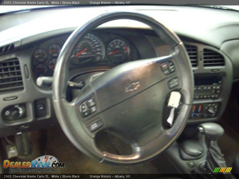 2001 Chevrolet Monte Carlo SS White / Ebony Black Photo #12