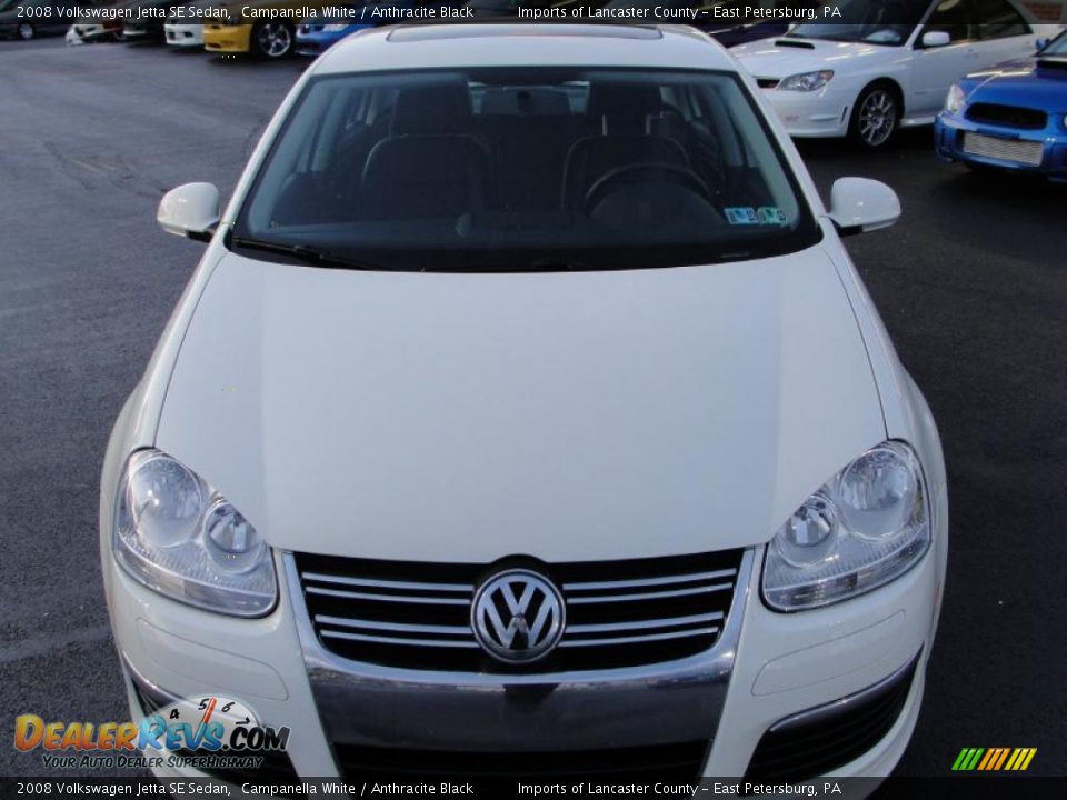 2008 Volkswagen Jetta SE Sedan Campanella White / Anthracite Black Photo #2