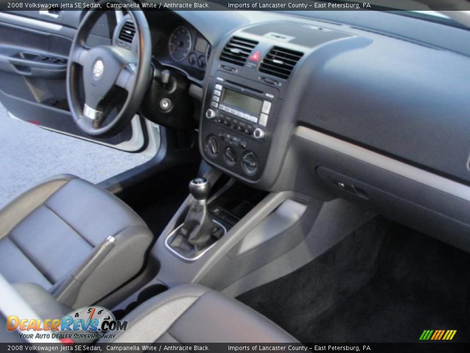 2008 Volkswagen Jetta SE Sedan Campanella White / Anthracite Black Photo #9