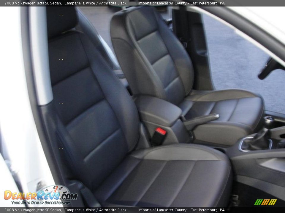 2008 Volkswagen Jetta SE Sedan Campanella White / Anthracite Black Photo #10