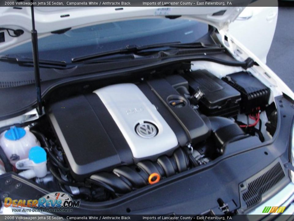 2008 Volkswagen Jetta SE Sedan Campanella White / Anthracite Black Photo #11
