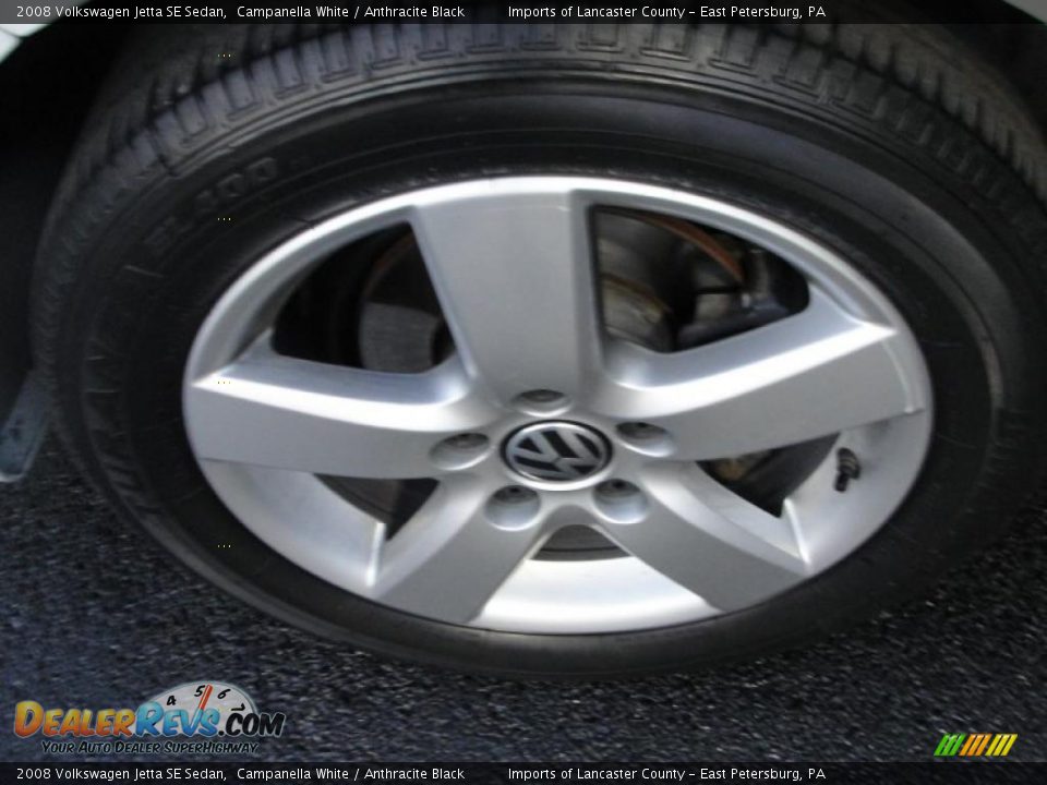 2008 Volkswagen Jetta SE Sedan Campanella White / Anthracite Black Photo #12