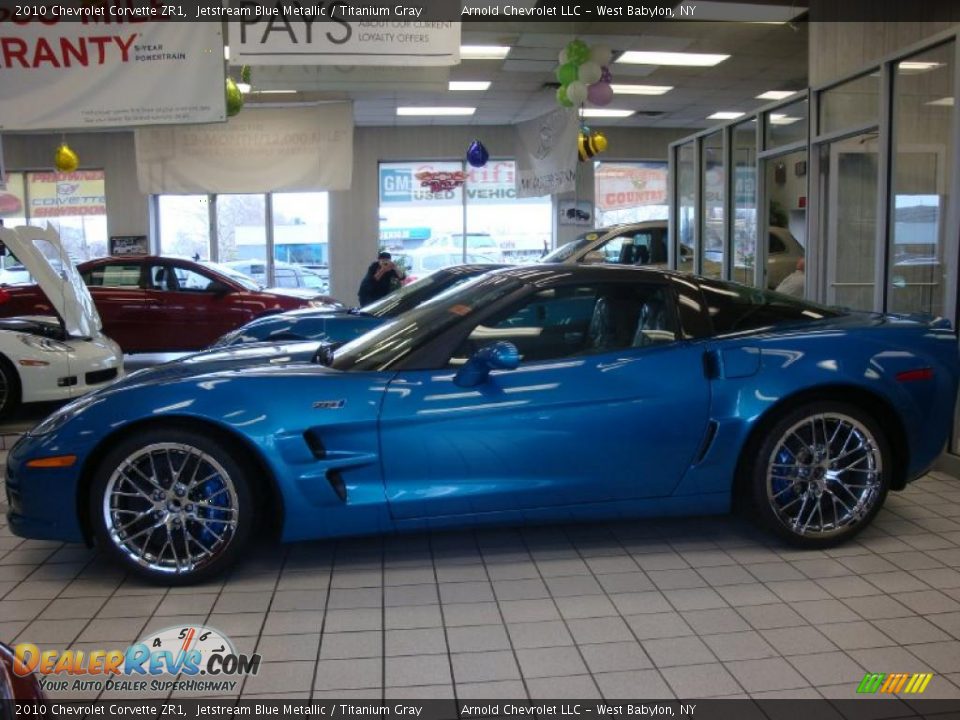 2010 Chevrolet Corvette ZR1 Jetstream Blue Metallic / Titanium Gray Photo #3