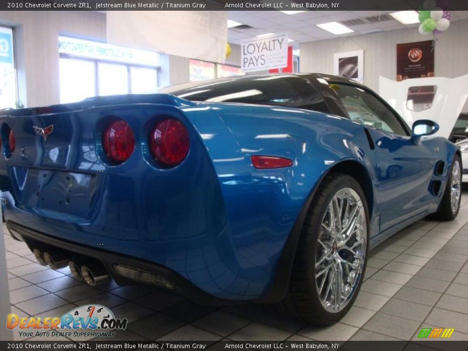 2010 Chevrolet Corvette ZR1 Jetstream Blue Metallic / Titanium Gray Photo #5