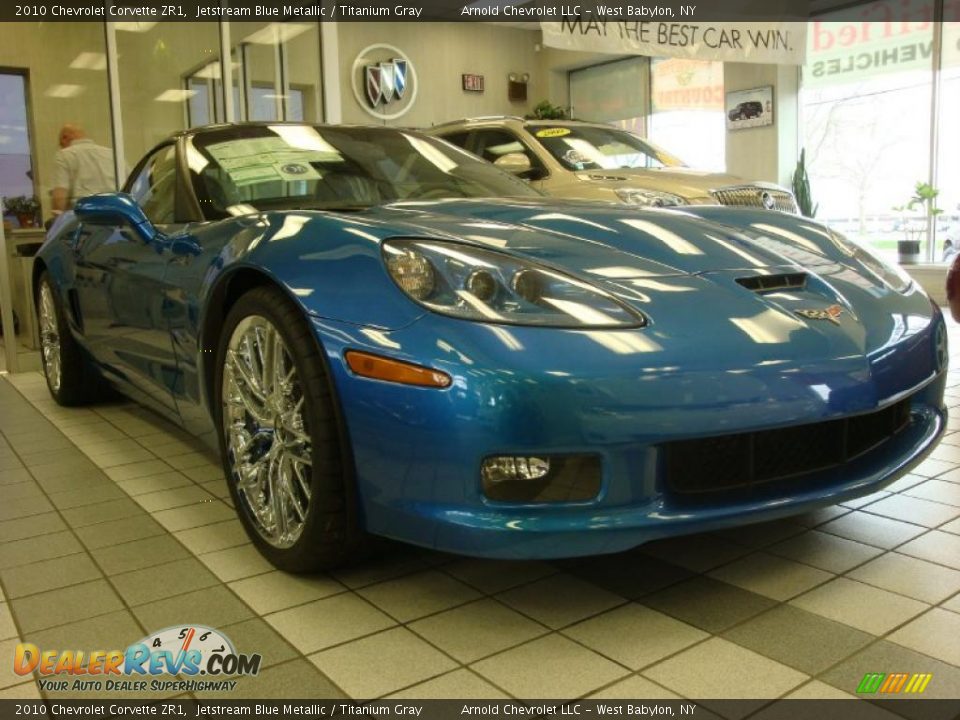 2010 Chevrolet Corvette ZR1 Jetstream Blue Metallic / Titanium Gray Photo #6