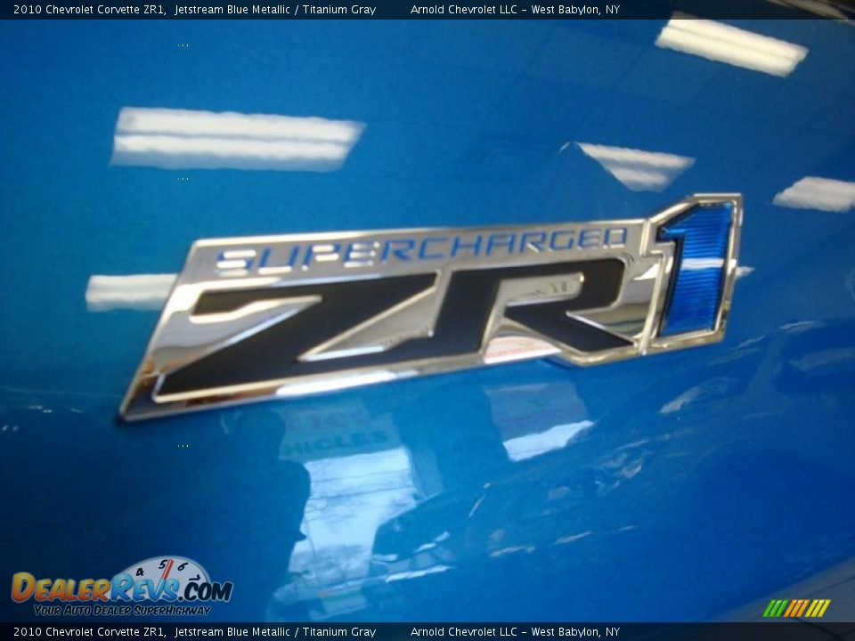 2010 Chevrolet Corvette ZR1 Jetstream Blue Metallic / Titanium Gray Photo #9