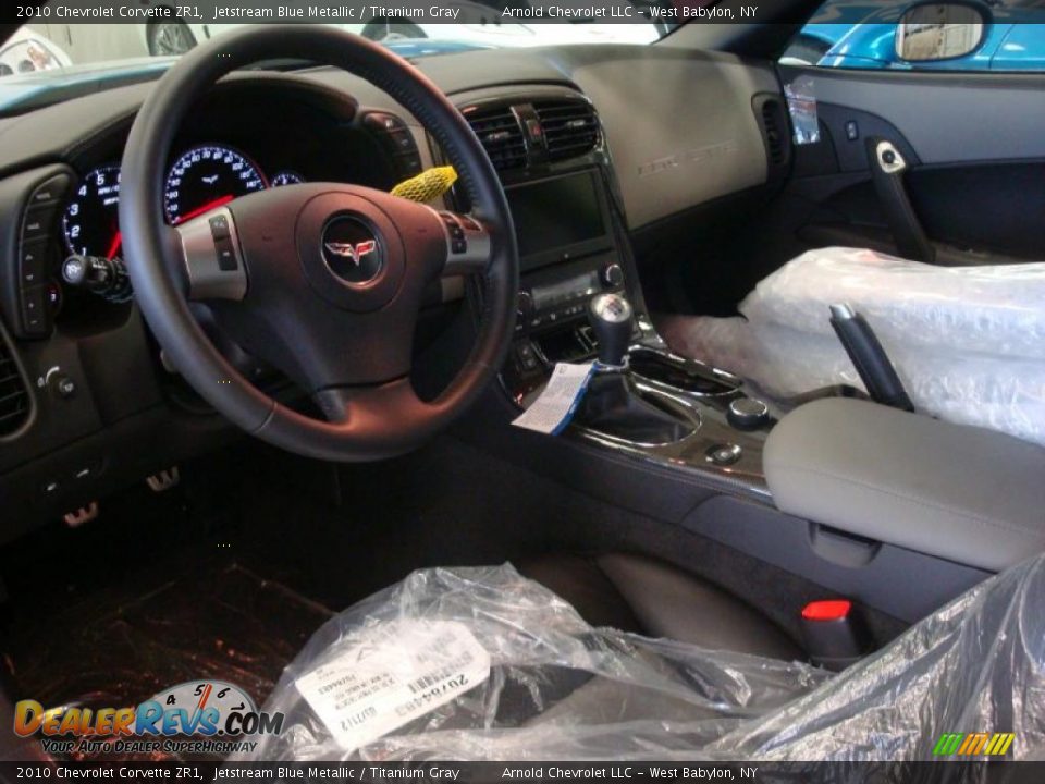 2010 Chevrolet Corvette ZR1 Jetstream Blue Metallic / Titanium Gray Photo #13