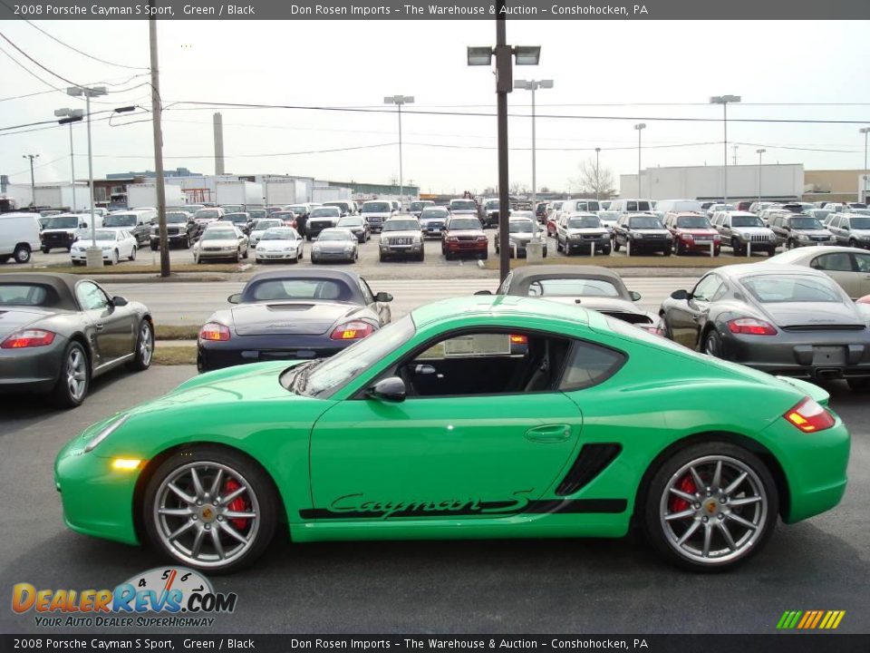 2008 Porsche Cayman S Sport Green / Black Photo #1