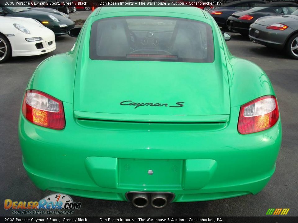 2008 Porsche Cayman S Sport Green / Black Photo #3