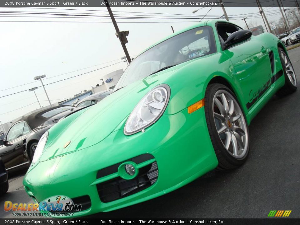 2008 Porsche Cayman S Sport Green / Black Photo #4