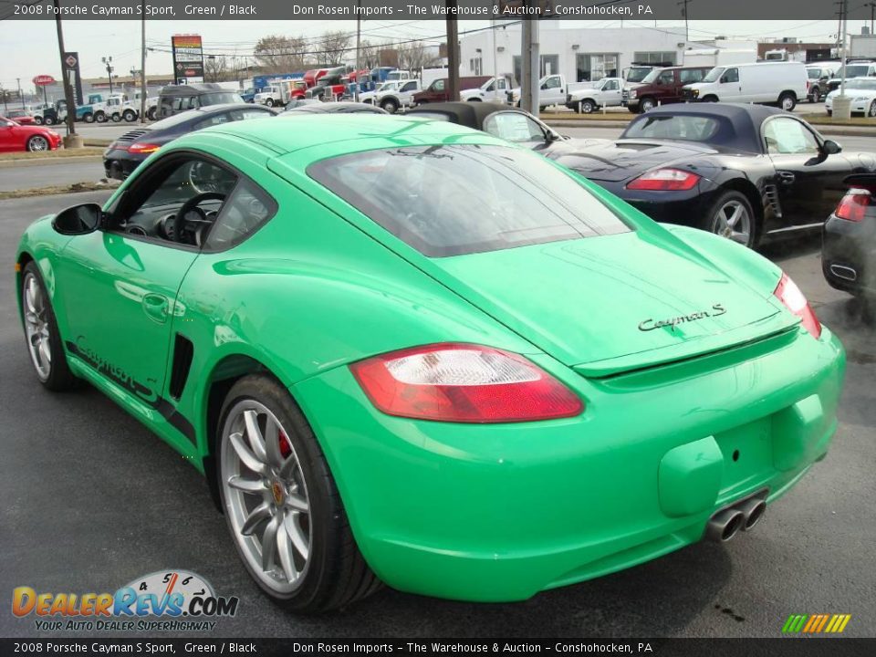 2008 Porsche Cayman S Sport Green / Black Photo #5