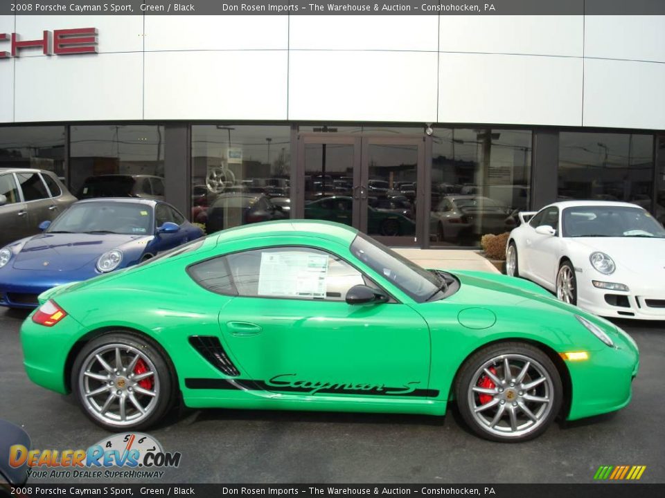 2008 Porsche Cayman S Sport Green / Black Photo #8