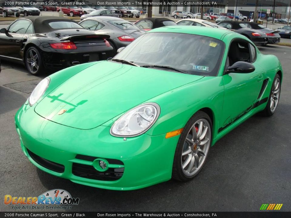 2008 Porsche Cayman S Sport Green / Black Photo #9