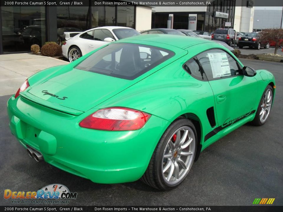 2008 Porsche Cayman S Sport Green / Black Photo #10