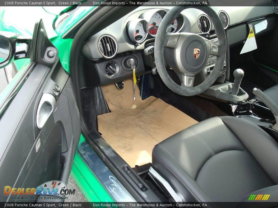 2008 Porsche Cayman S Sport Green / Black Photo #11