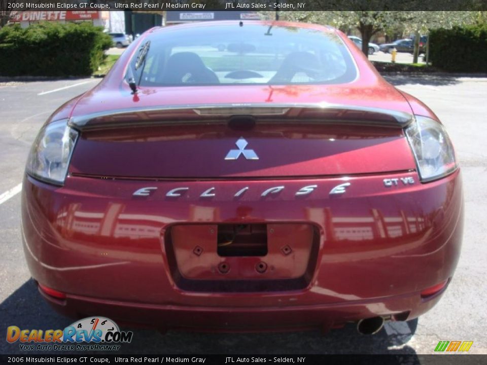 2006 Mitsubishi Eclipse GT Coupe Ultra Red Pearl / Medium Gray Photo #5