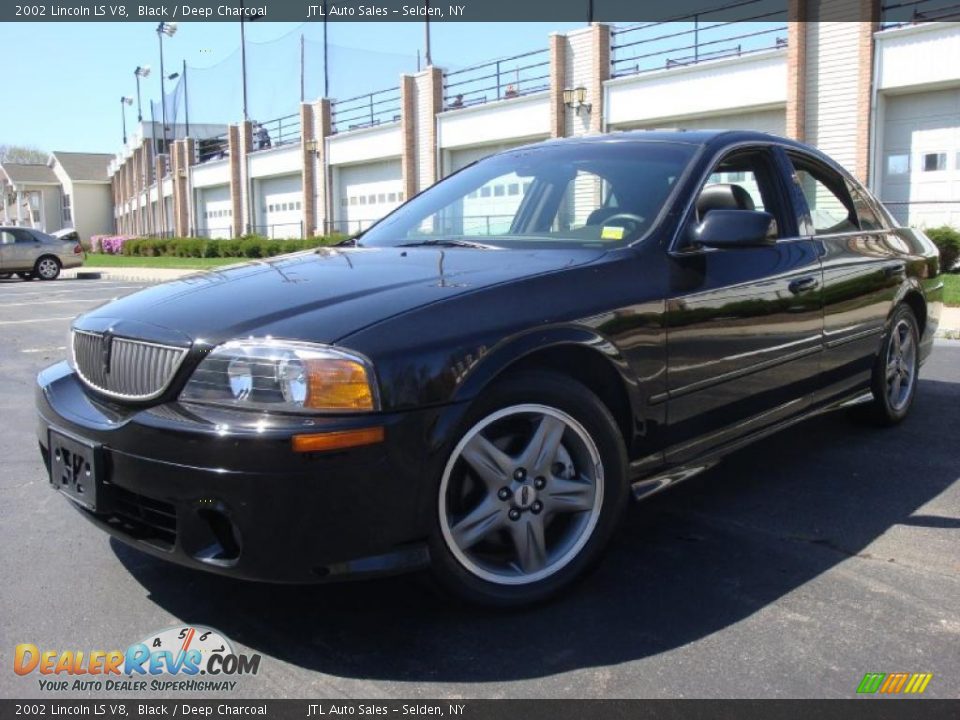 2002 Lincoln LS V8 Black / Deep Charcoal Photo #1