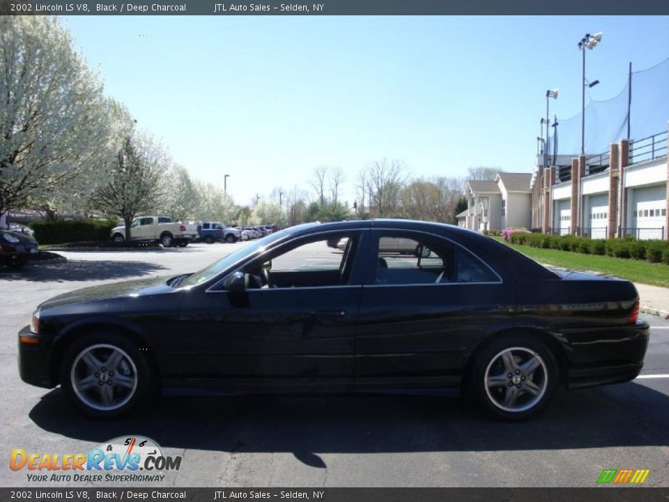 2002 Lincoln LS V8 Black / Deep Charcoal Photo #3