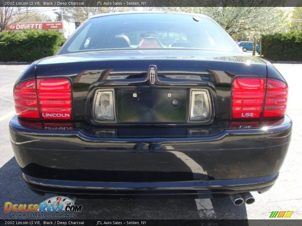 2002 Lincoln LS V8 Black / Deep Charcoal Photo #5