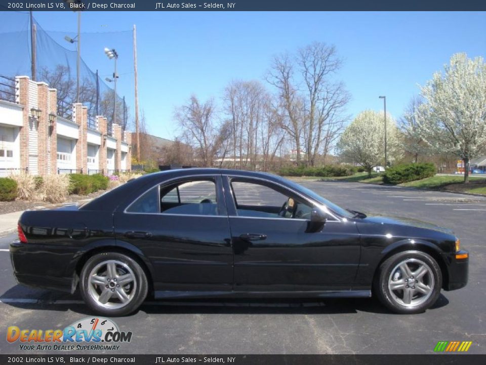 2002 Lincoln LS V8 Black / Deep Charcoal Photo #7