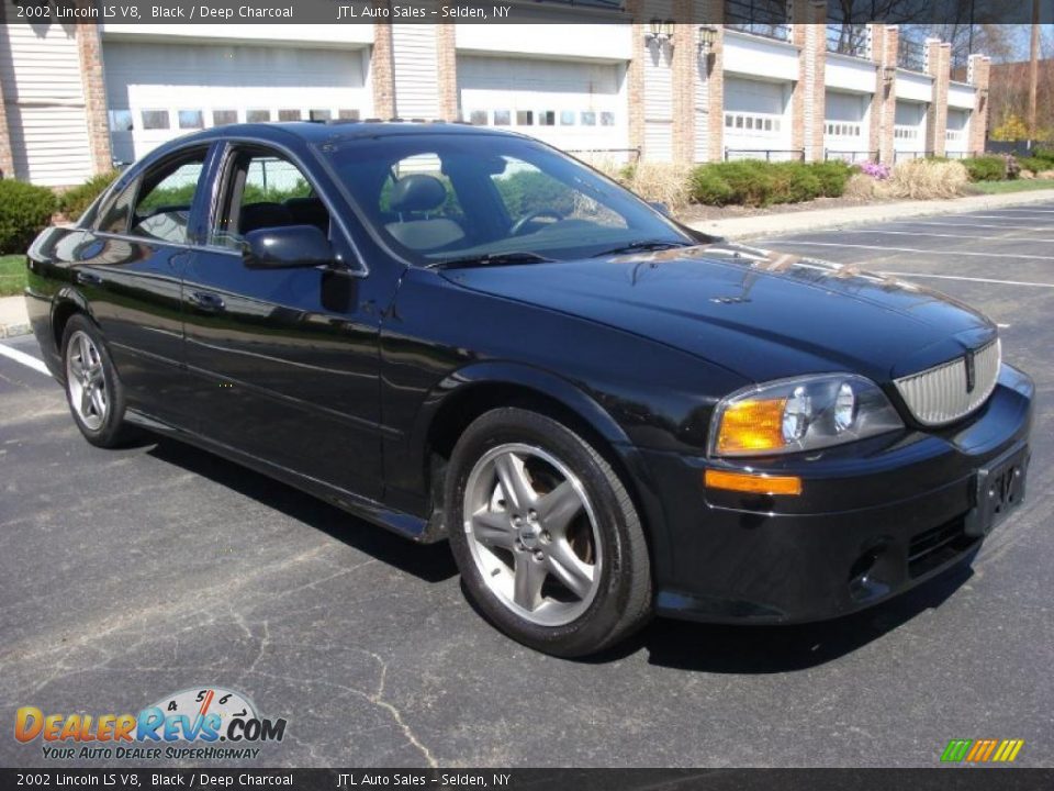 2002 Lincoln LS V8 Black / Deep Charcoal Photo #8