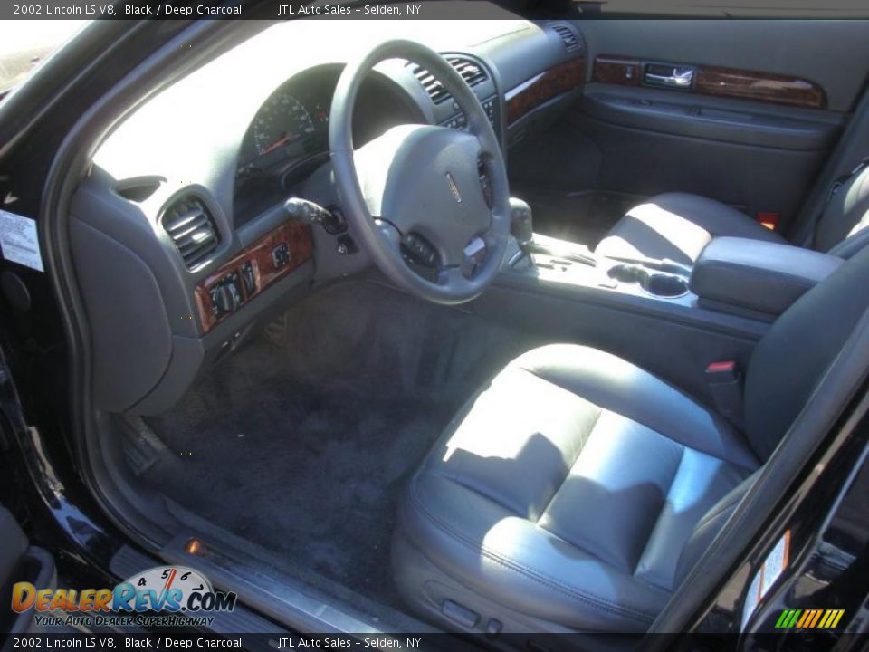 2002 Lincoln LS V8 Black / Deep Charcoal Photo #12