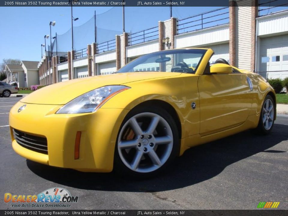 2005 Nissan 350Z Touring Roadster Ultra Yellow Metallic / Charcoal Photo #1