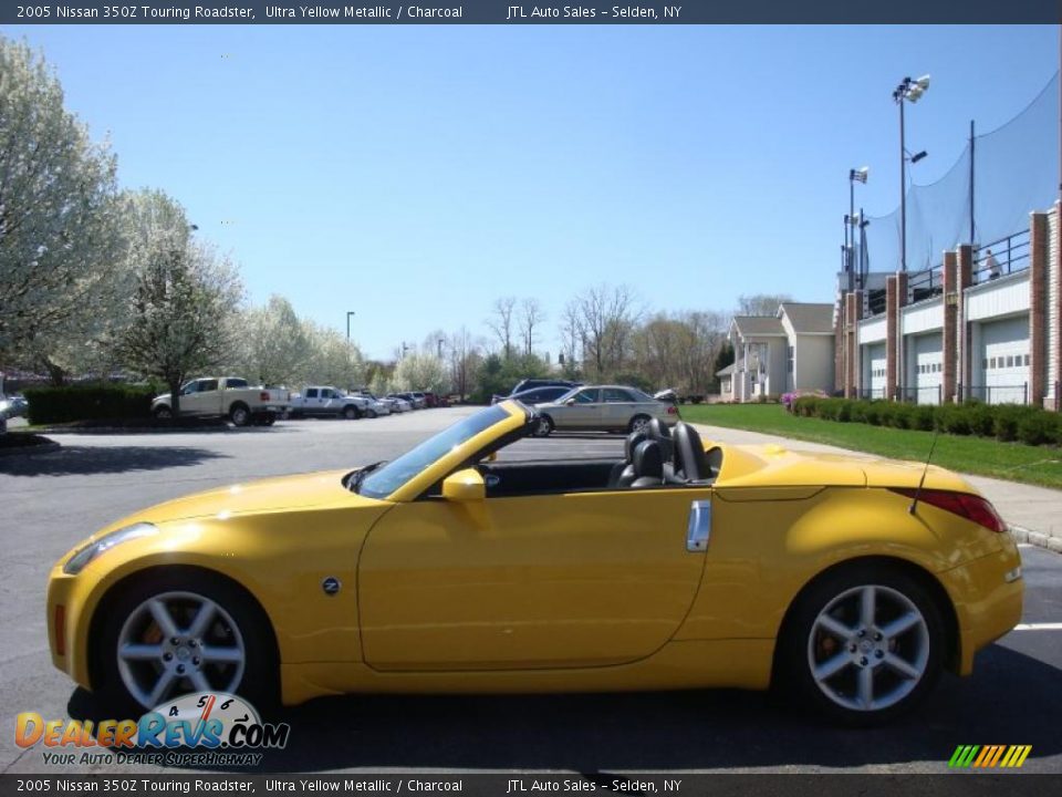 2005 Nissan 350Z Touring Roadster Ultra Yellow Metallic / Charcoal Photo #3