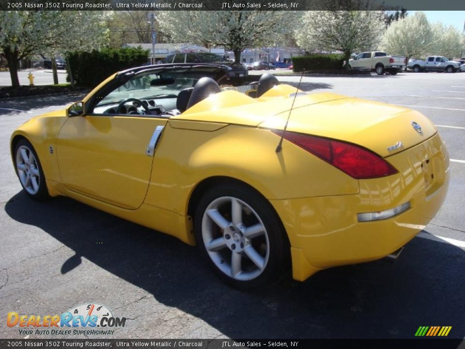 2005 Nissan 350Z Touring Roadster Ultra Yellow Metallic / Charcoal Photo #4