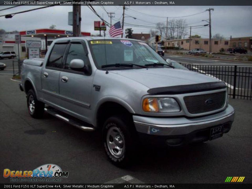 01 Ford F150 Xlt Supercrew 4x4 Silver Metallic Medium Graphite Photo 8 Dealerrevs Com