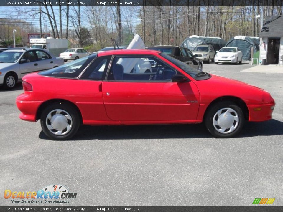 Bright Red 1992 Geo Storm GSi Coupe Photo #4