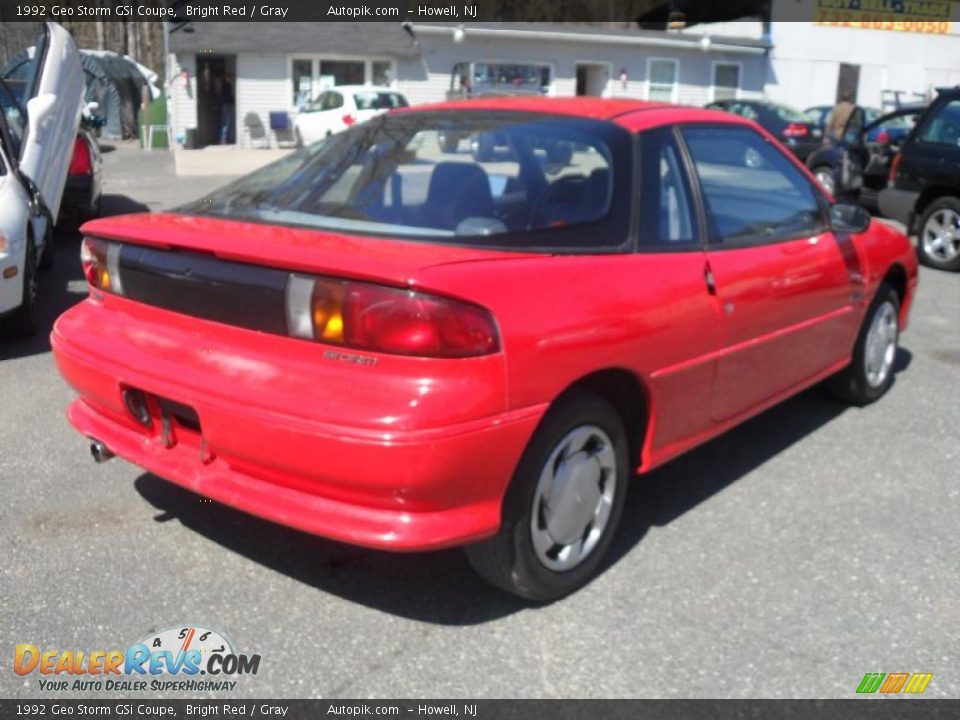 Bright Red 1992 Geo Storm GSi Coupe Photo #5