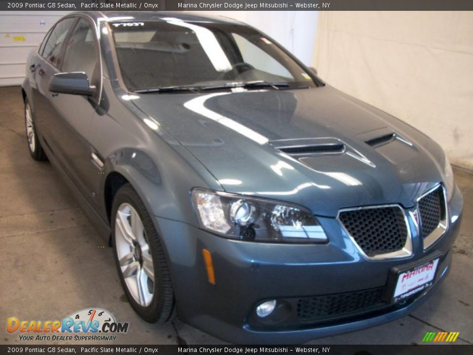 2009 Pontiac G8 Sedan Pacific Slate Metallic / Onyx Photo #5