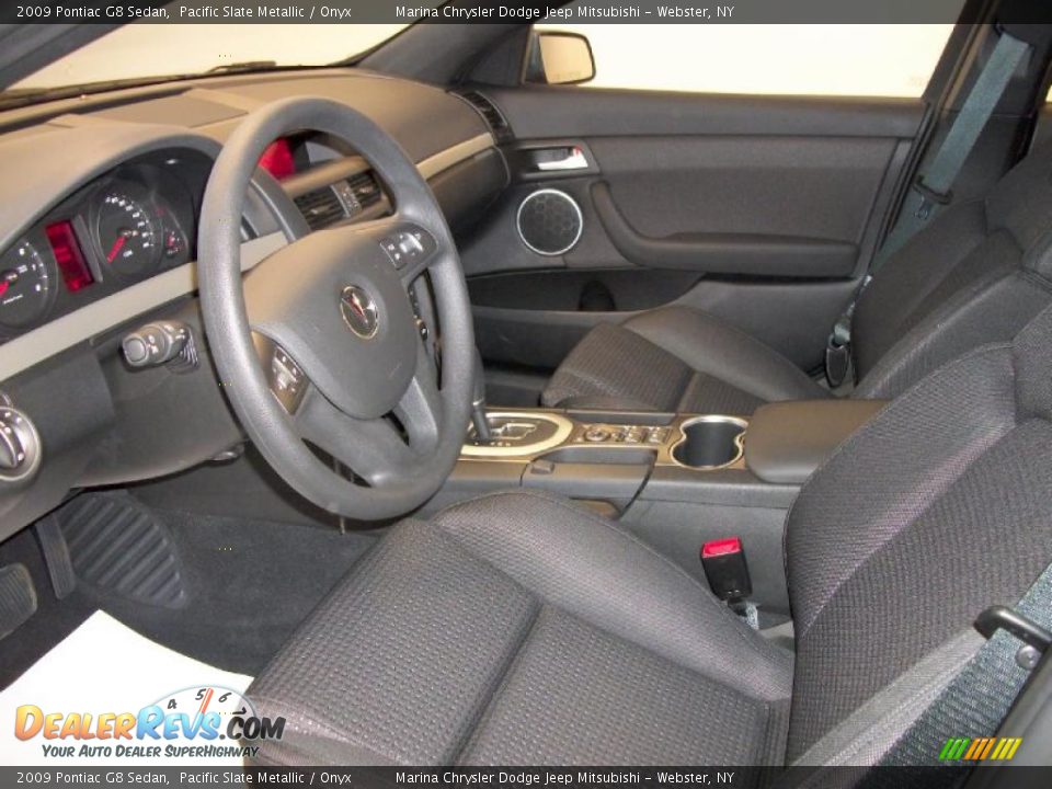 2009 Pontiac G8 Sedan Pacific Slate Metallic / Onyx Photo #7