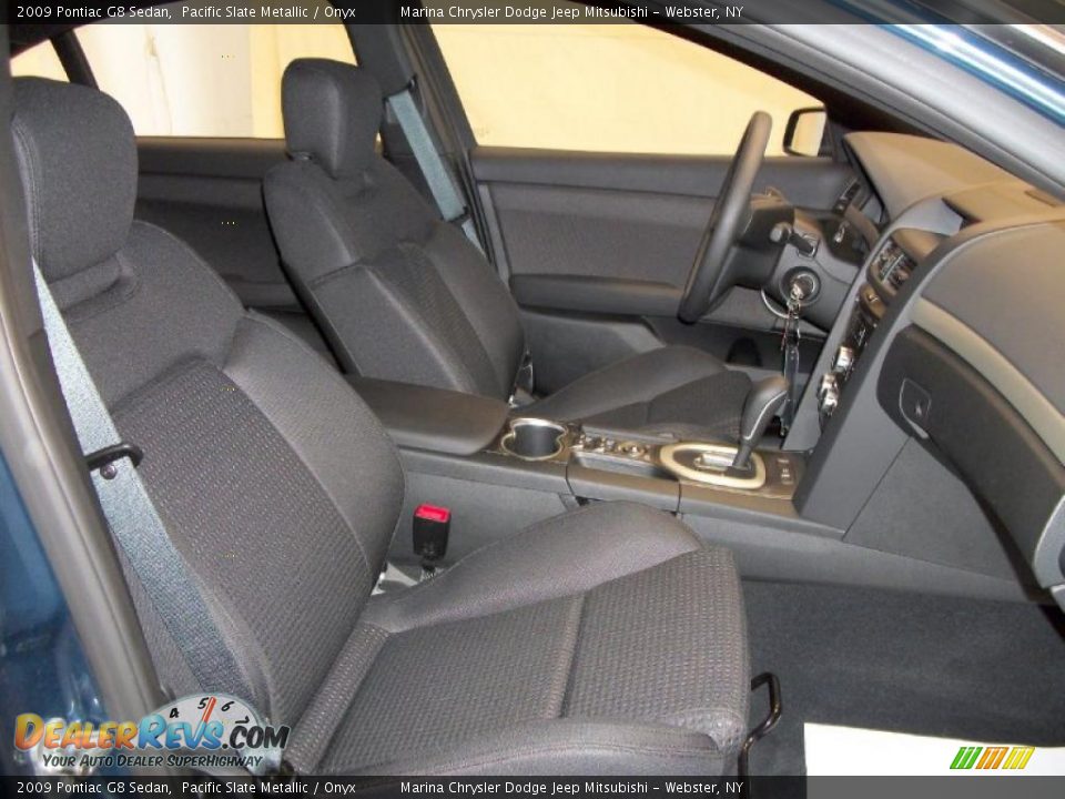 2009 Pontiac G8 Sedan Pacific Slate Metallic / Onyx Photo #14