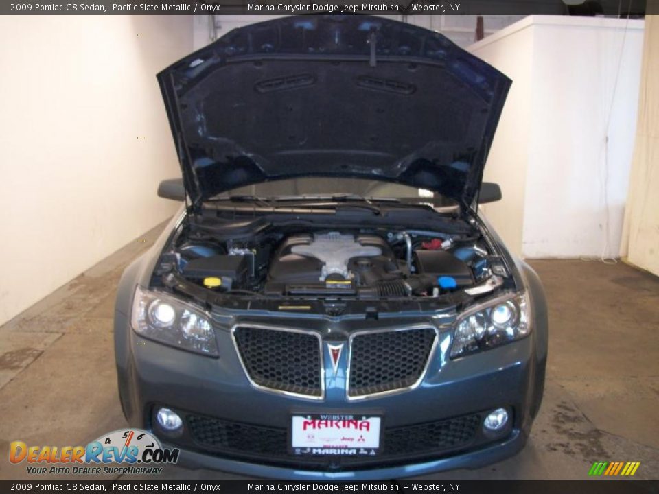 2009 Pontiac G8 Sedan Pacific Slate Metallic / Onyx Photo #16