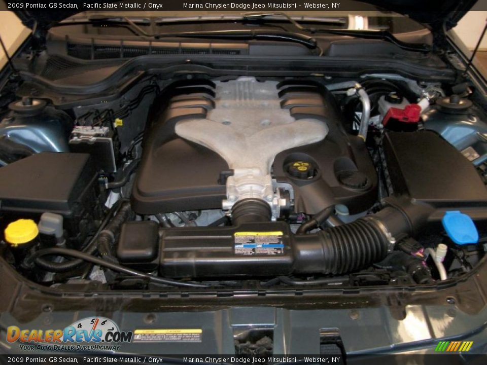 2009 Pontiac G8 Sedan Pacific Slate Metallic / Onyx Photo #17