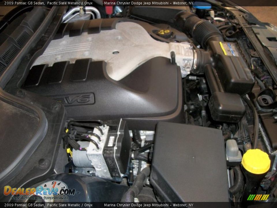 2009 Pontiac G8 Sedan Pacific Slate Metallic / Onyx Photo #18