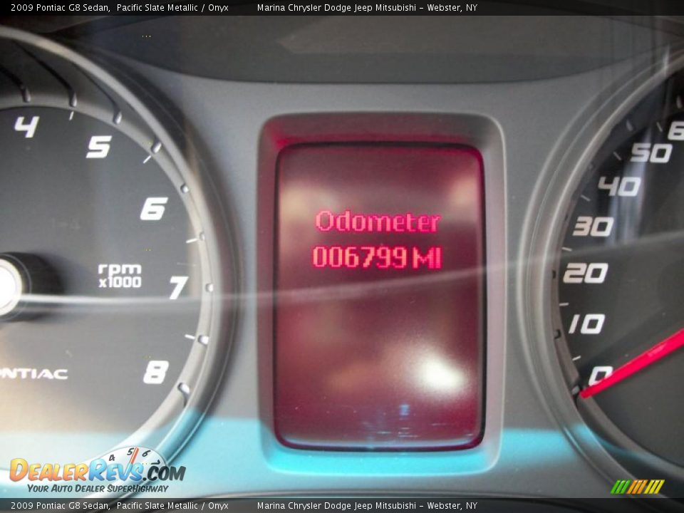 2009 Pontiac G8 Sedan Pacific Slate Metallic / Onyx Photo #22