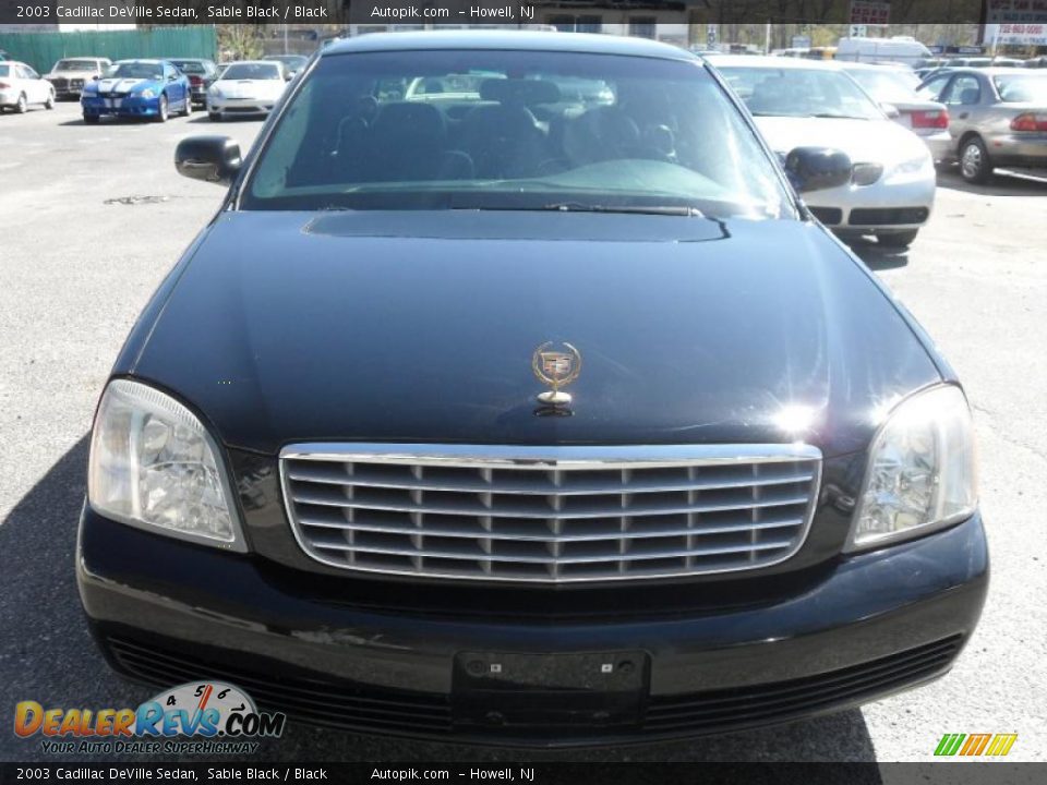 2003 Cadillac DeVille Sedan Sable Black / Black Photo #1