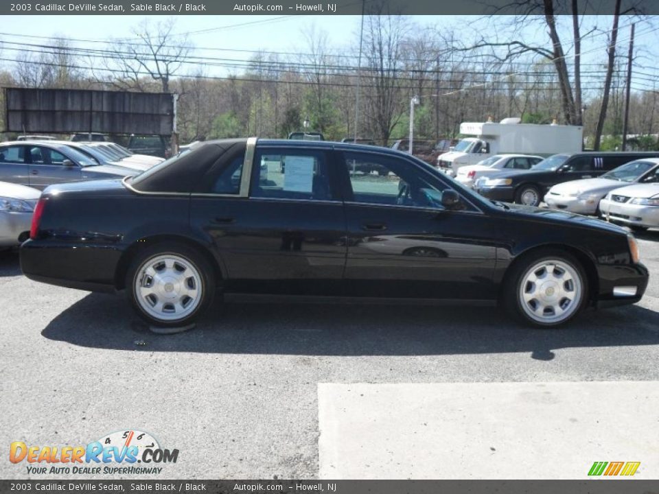 2003 Cadillac DeVille Sedan Sable Black / Black Photo #5