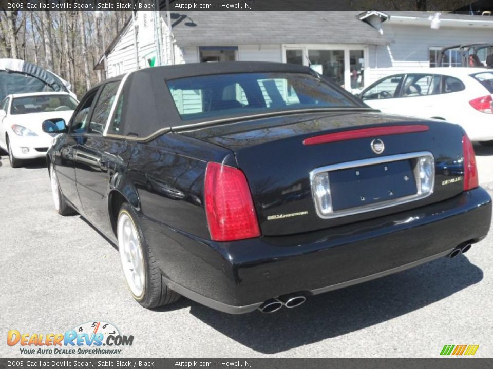 2003 Cadillac DeVille Sedan Sable Black / Black Photo #8