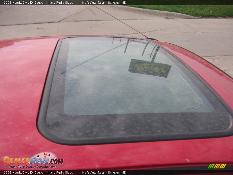 1998 Honda Civic EX Coupe Milano Red / Black Photo #5