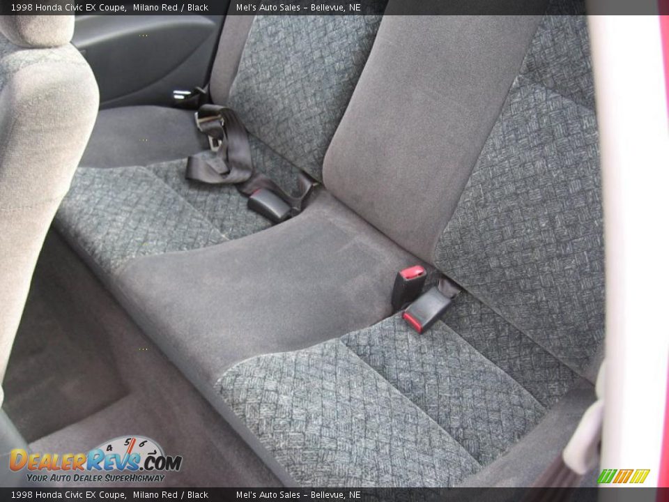 1998 Honda Civic EX Coupe Milano Red / Black Photo #7