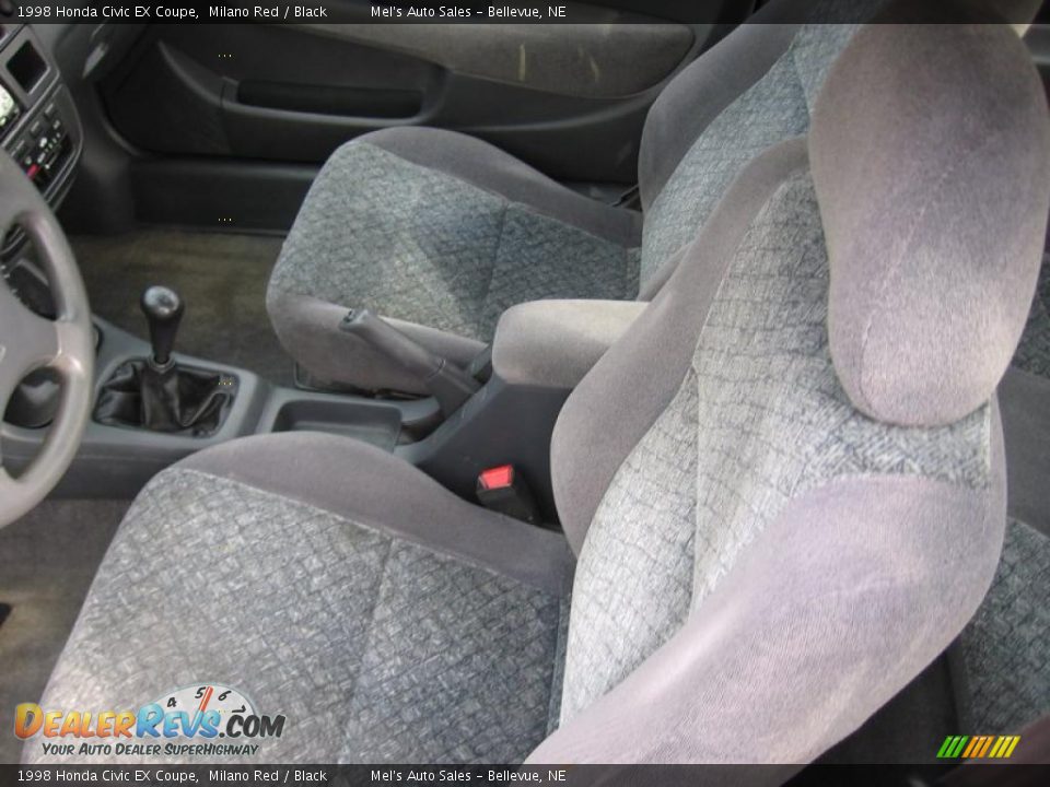 1998 Honda Civic EX Coupe Milano Red / Black Photo #8