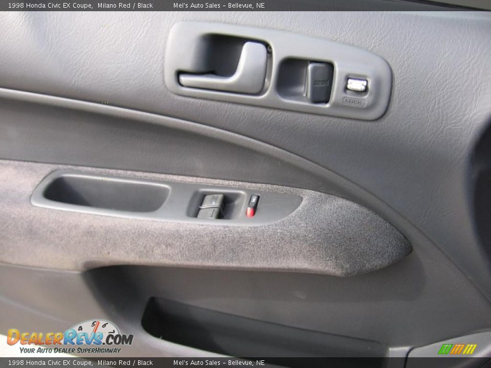 1998 Honda Civic EX Coupe Milano Red / Black Photo #12