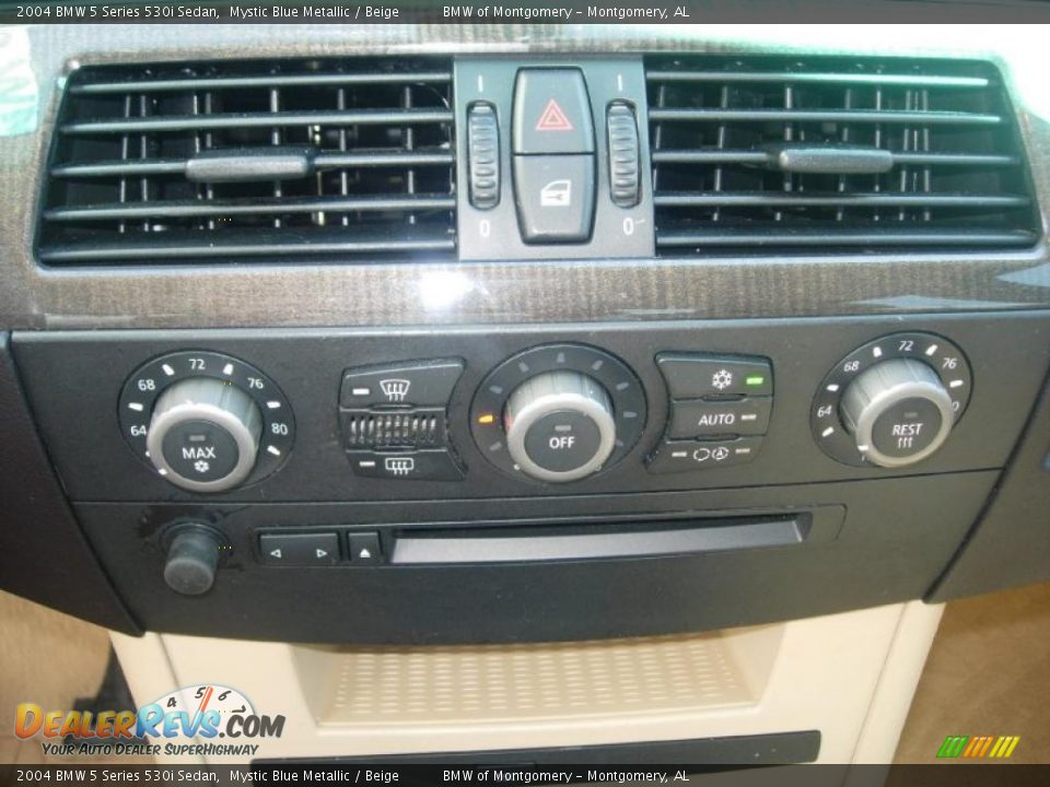 2004 BMW 5 Series 530i Sedan Mystic Blue Metallic / Beige Photo #25