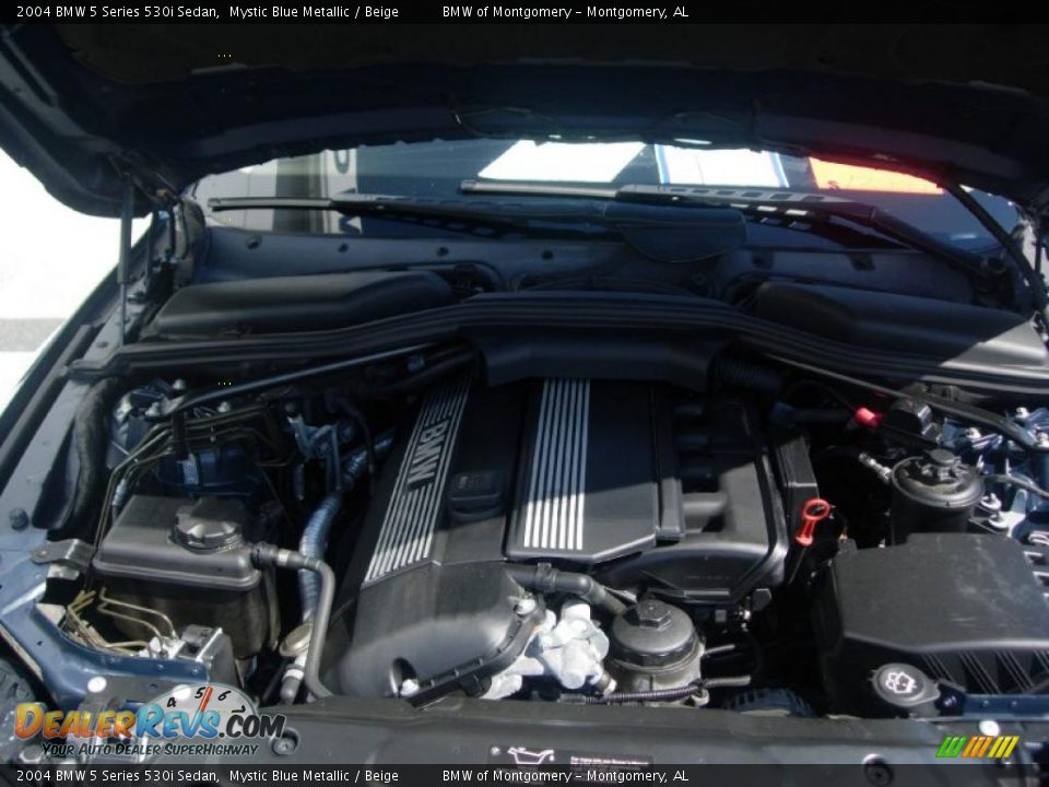 2004 BMW 5 Series 530i Sedan Mystic Blue Metallic / Beige Photo #27