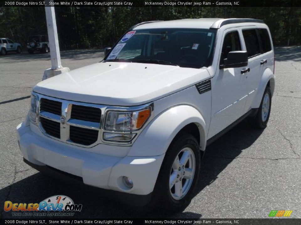 2008 Dodge Nitro SLT Stone White / Dark Slate Gray/Light Slate Gray Photo #1